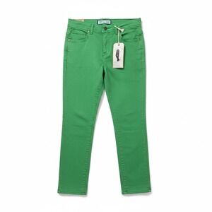 Charter Club Jeans Women 2P Green Tummy Slimming Classic‎ Fit Narrow Leg NWT